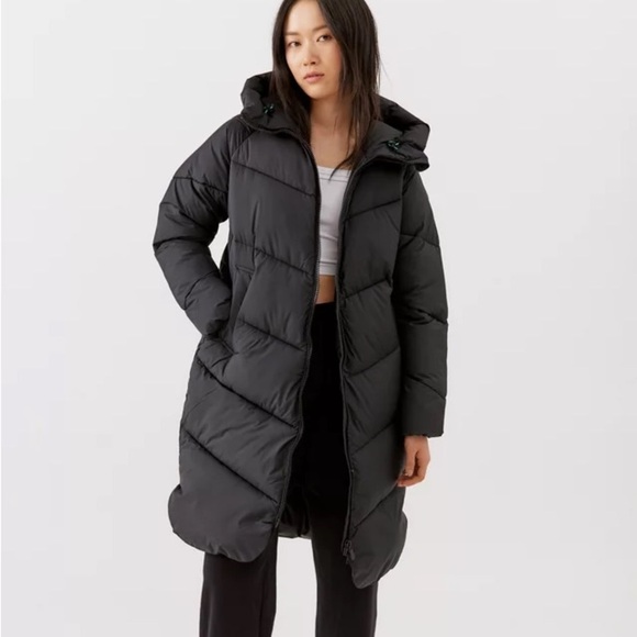 Save The Duck Jaceleyn Longline Puffer Jacket Red Size 1X - Picture 10 of 12